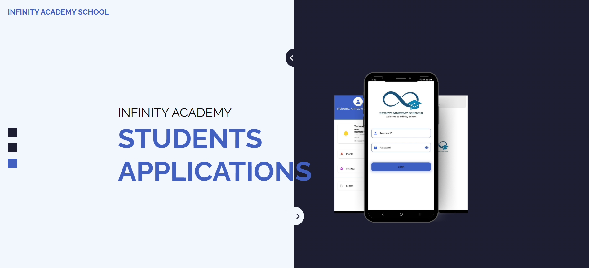 Infinity Academy School Management System